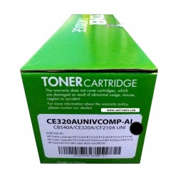 Toner compatible para   CE320A (128A ) /CB540A (125A) /CF210A (131A) / CANON 131 6272B001AA,  Negro