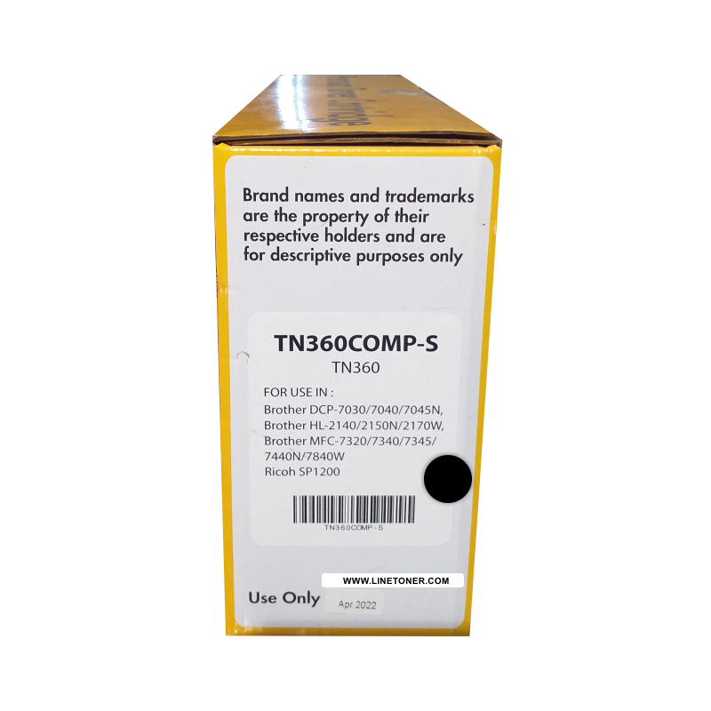 Toner compatible para brother tn-360, negro