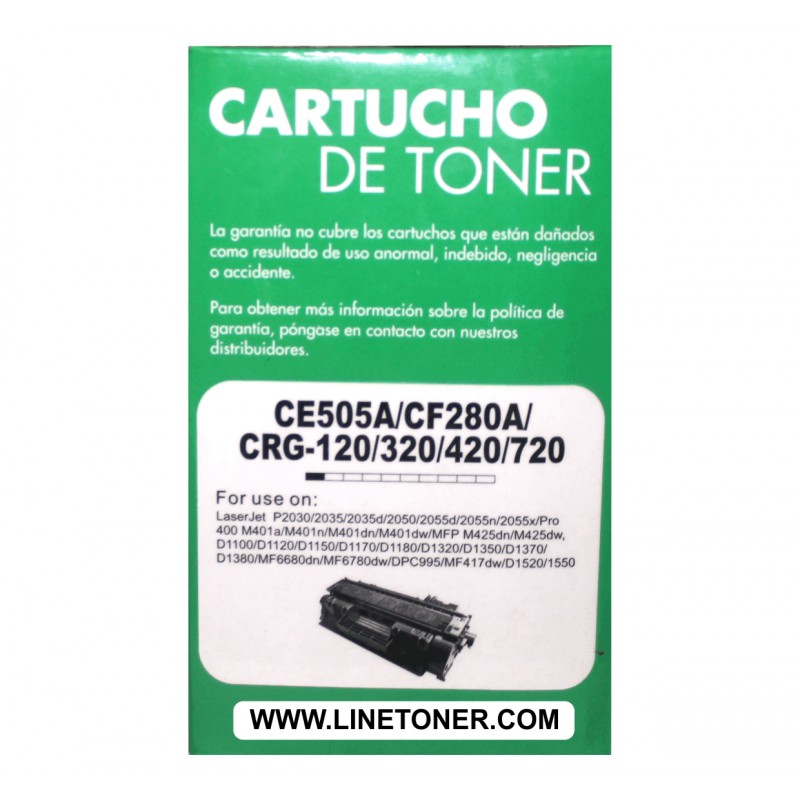 Toner compatible con HP 05A , 80A, CANON 120