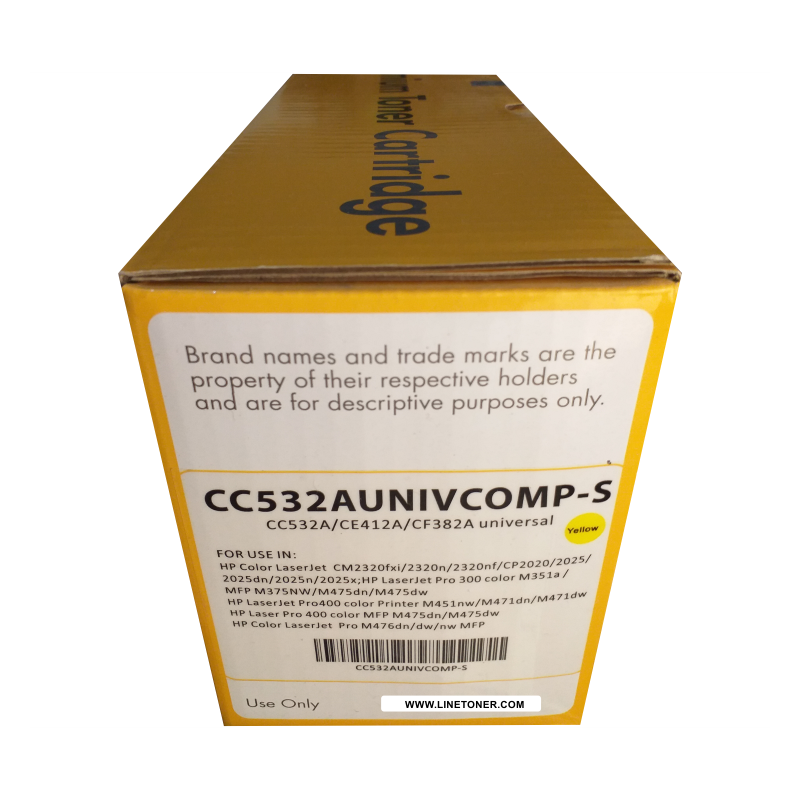 TONER COMPATIBLE HP CC532A (304A)- CE412A (305A) CF382A (312A) AMARILLO