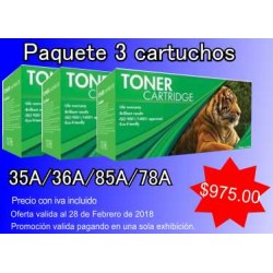 Paquete de 3 cartuchos de...